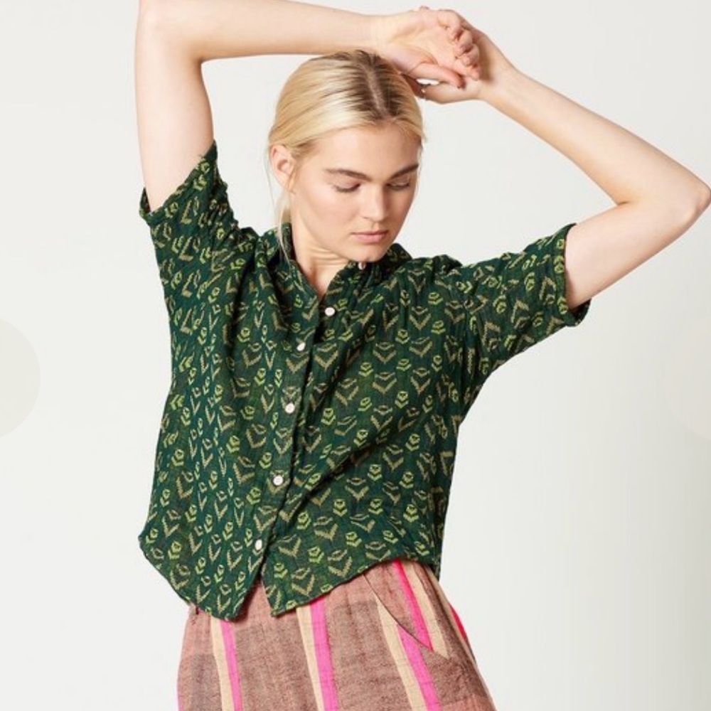 Ace & Jig winnie top, fern, XS